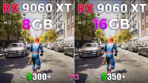 RX 9060 XT 8GB vs RX 9060 XT 16GB - How Terrible is 8GB?