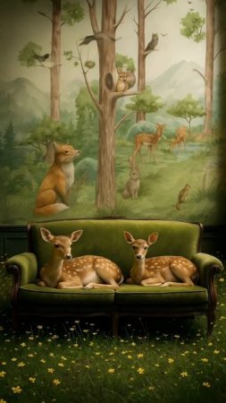 Когда сказка выходит за рамки стены 🌿🦌