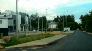 Участок дороги на Мичуринской улице в городе Вязники с новым асфальтом. Съемка 16.07.2025