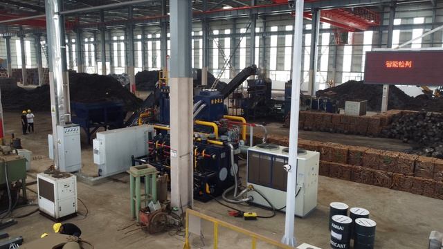 WBJ-1250 пресс горизонтальный для металлической стружки