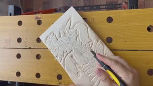 Рельефная резьба по дереву. Часть 3.