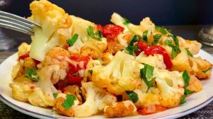 Цветная капуста с куриной грудкой на сковороде. Вкусно и легко!