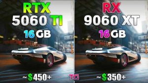 RX 9060 XT 16GB vs RTX 5060 Ti 16GB - Test in 12 Games