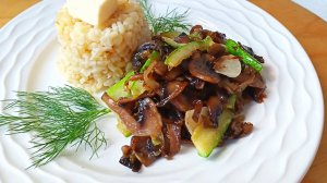 Кабачки на сковороде с шампиньонами Как ещё приготовить кабачки и Булгур Это просто