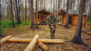 ТАЁЖНАЯ СТРОЙКА: ОТ МЕЧТЫ К РЕАЛЬНОСТИ. ДРОВЯНИК В ТАЙГЕ СВОИМИ РУКАМИ.