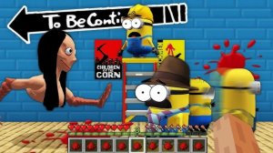 HOW MINIONS ESCAPED FROM MOMO vs MINION.EXE in MINECRAFT ! - Gameplay Movie