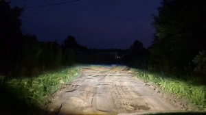 Bi led X-Light M1 Часть 2 , после установки , обзор на световой поток .