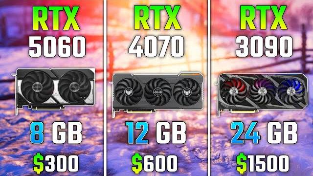 RTX 5060 vs RTX 4070 vs RTX 3090 | Test in 7 Games
