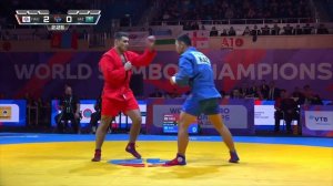 RIABOV (FIAS 1) vs KOISHYBAYEV (KAZ). World SAMBO Championships Astana 2024