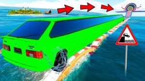 ПРОЕХАЛ ВОДНЫЕ КОЧКИ НА САМОЙ ДЛИННОЙ ТАЧКЕ ВАЗ 2113 В ГТА 5! ЭКСПЕРИМЕНТЫ В GTA 5