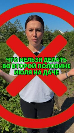 Что нельзя делать во второй половине июля на даче