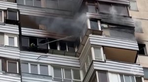 🔥Два человека пострадали во время пожара в Чертаново🔥