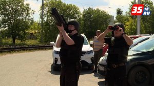 Учения по действиям при прилете БПЛА прошли в трамвайном парке Череповца