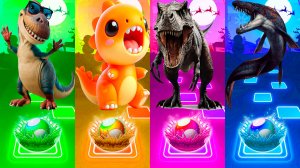 ДОБРЫЕ ДИНОЗАВРЫ vs СТРАШНЫХ ДИНОЗАВРОВ 150 уровень | МУЛЬТФИЛЬМЫ ДИНОЗАВРЫ в Tiles Hop