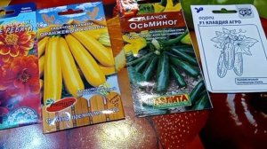 Покупка семян и гелей для стирки.