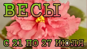 ВЕСЫ таро прогноз на неделю с 21 по 27 ИЮЛЯ 2025 года.