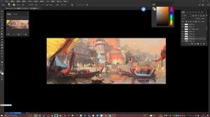 2. Port Scene from the Water Extra Details