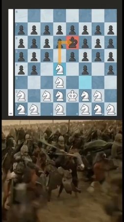 Кони против армии пешек #шахматы #chess
