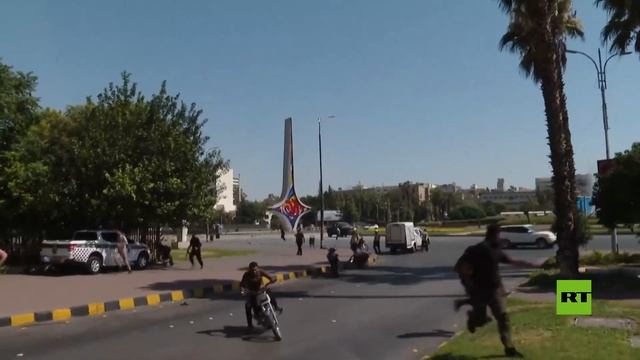 مشاهد جديدة توثق أول لحظات استهداف مبنى رئاسة الأركان في دمشق