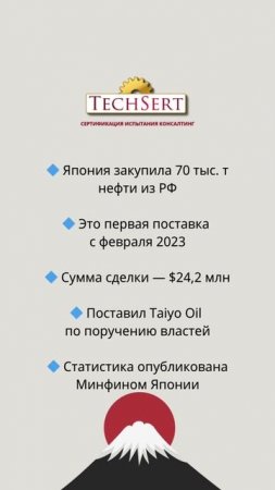 🛢️ Япония вернулась к нефти из РФ