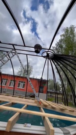 Укрытие для бассейна 10х7м