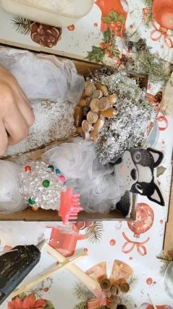 Новогодняя поделка #новыйгод #поделканановыйгод #поделкавсадик #поделкавшколу