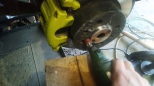 Финишная подгонка наращенной ступицы.