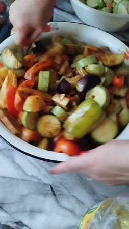 #Оаощи запечённые в духовке#