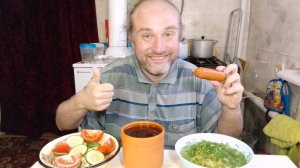 обед с Рыжим. у меня есть лабубу и он самый лучший. мукбанг. обжор. еда на камеру. диета. шизофрения