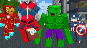 Джей Джей стал Человеком пауком, Майки стал Халком в Майнкрафт | Minecraft мультфильм