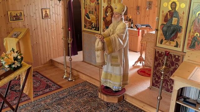 Проповедь епископа Амвросия (Тимрота) в четверг 6-й седмицы по Пятидесятнице, 17 июля 2025 смотреть онлайн