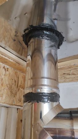 Заделка трубы дымохода газового котла