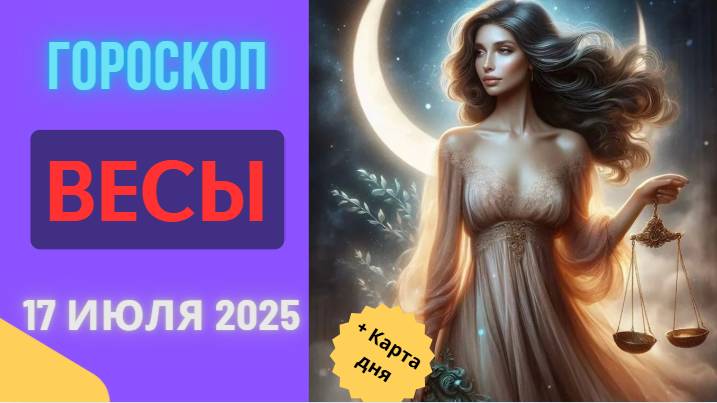 ♎ ГОРОСКОП НА СЕГОДНЯ 17 ИЮЛЯ 2025: ВЕСЫ, ВАС ЖДЕТ ГАРМОНИЯ В ОТНОШЕНИЯХ!