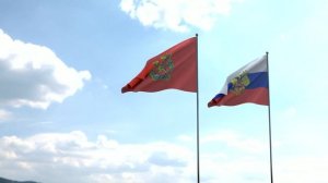 Флаг России и Красноярского края