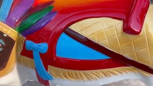 Музыкальная, свадебная карусель с лошадками. Аттракцион для парка. Детские аттракционы