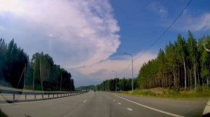 Движение на автомобиле от СНТ "Лесные Зори" в посёлок Боровский