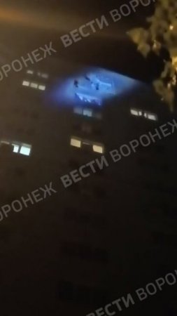 Один из БПЛА врезался в 16-этажный жилой дом на Левом берегу.