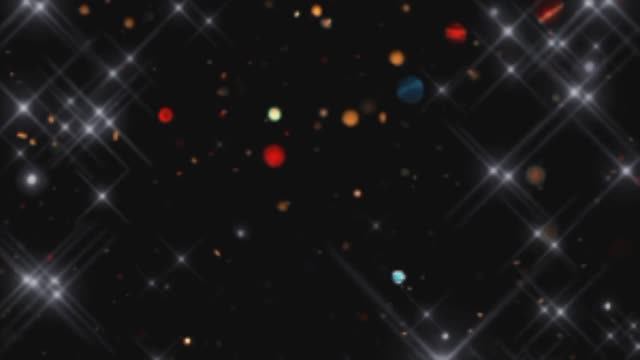 Футаж Золотая пыль и мини звёзды