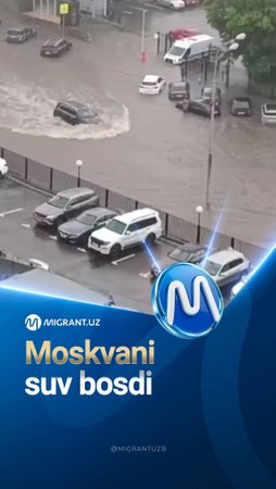Moskva tropik yomg‘iridan keyin Venetsiyaga aylanmoqda