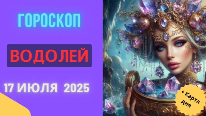 ♒ ГОРОСКОП НА СЕГОДНЯ 17 ИЮЛЯ 2025: ВОДОЛЕЙ, ВАС ЖДЕТ ГЕНИАЛЬНАЯ ИДЕЯ!