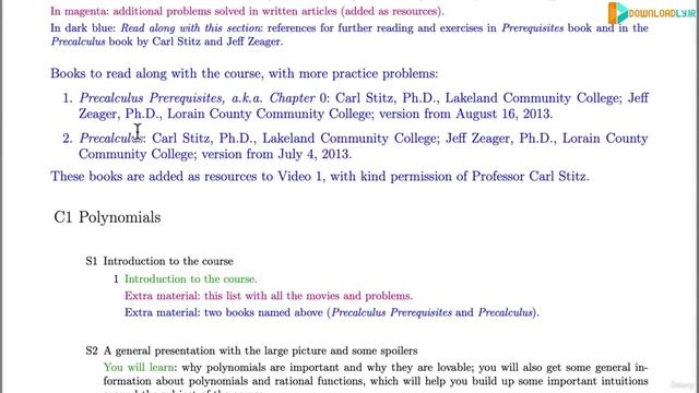 1. Introduction to the course