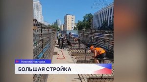 На площади Свободы продолжается возведение монтажной камеры для тоннелепроходческих комплексов
