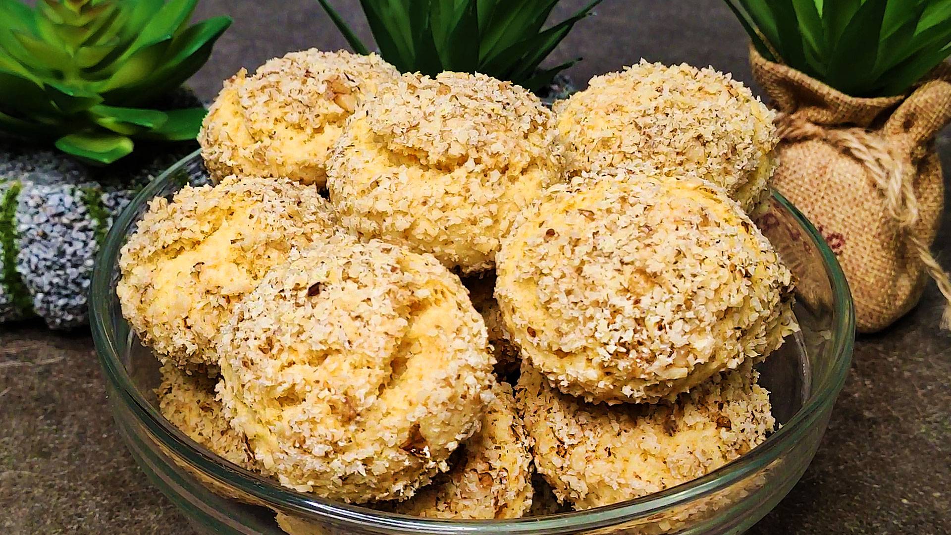 Рассыпчатое печенье с орехами: Съели в первый же день! Вкуснее чем в магазине