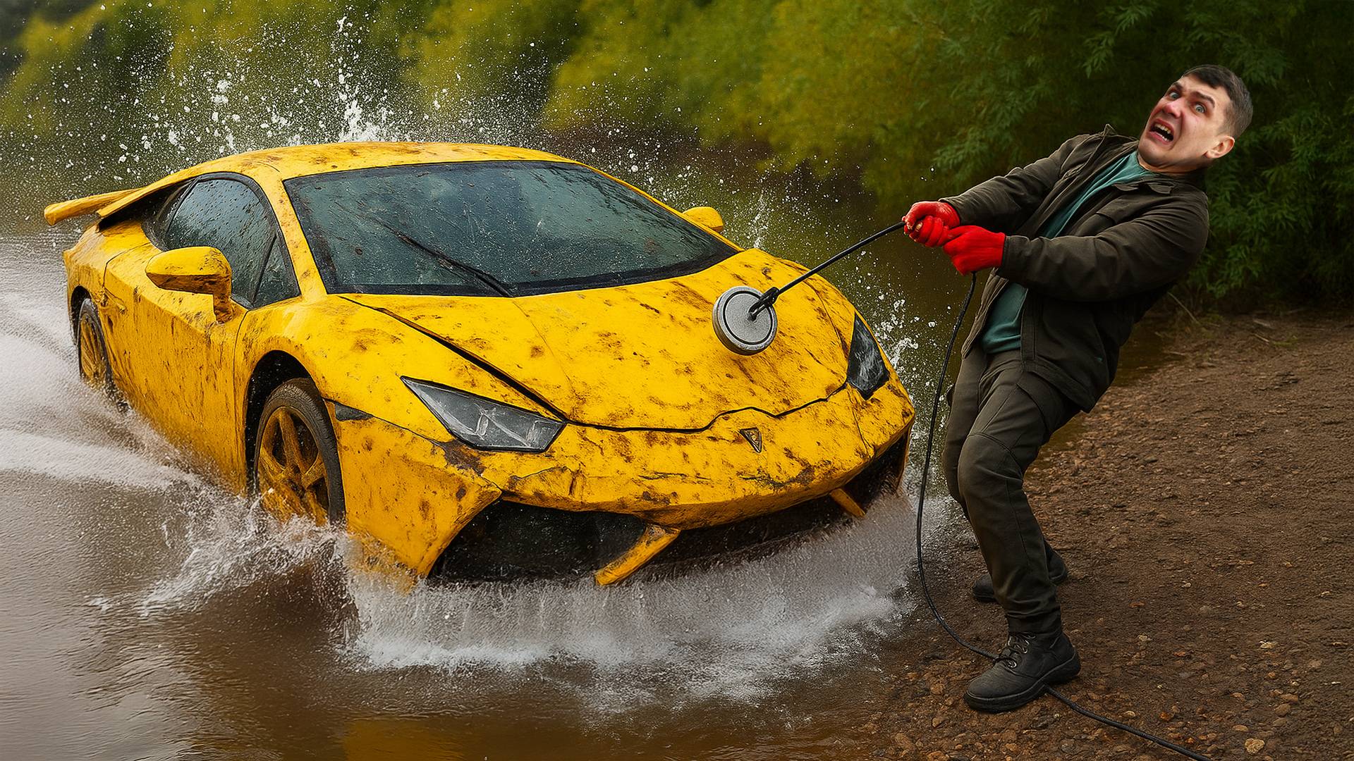 Нашли ЗАТОНУВШУЮ ЛАМБОРГИНИ во время магнитной рыбалки!