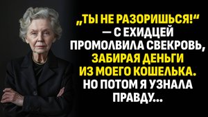 Истории из жизни. „Ты не разоришься!“ — с ехидцей промолвила свекровь, забирая. Слушать аудиорассказ