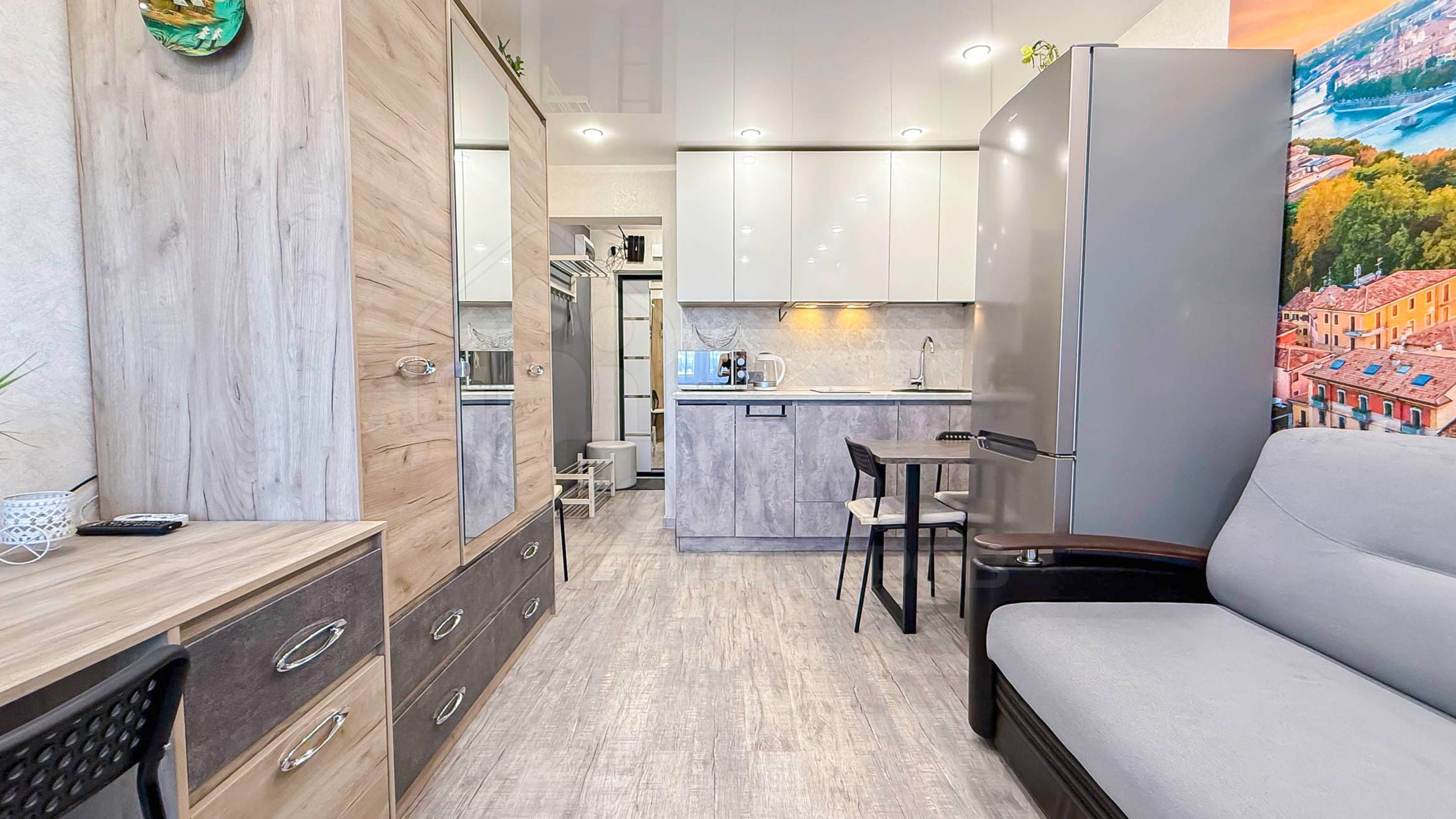 Рум-тур квартиры-студии по адресу: 4-я Железнодорожная 57 ЖК"Alma Mater" смотреть онлайн