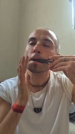Jaw harp and pan flute played by By Shaunaka Rishi Prabhu in Vrindavan