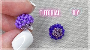 Мини амигуруми Черника из бисера крестиком