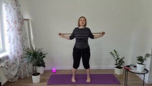 Гимнастика с палкой для бодрого утра в прямом эфире ☀️