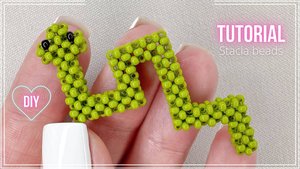 Туториал : Змея 2D из бисера своими руками крестиком. Символ 2025 года